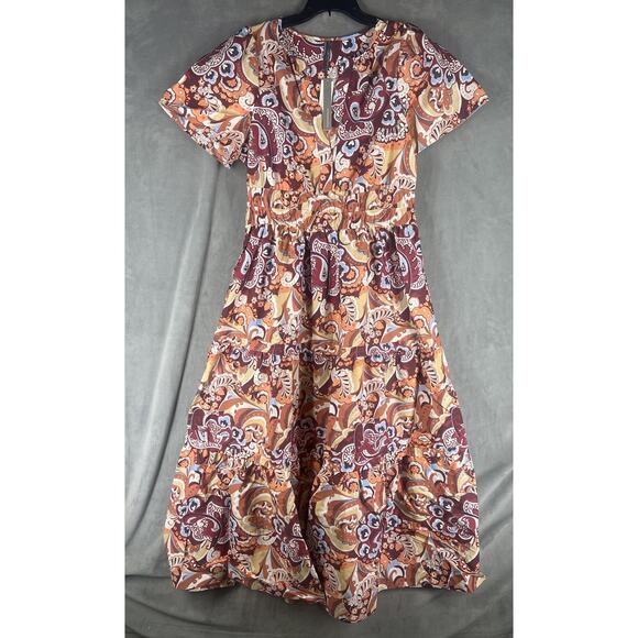 Anthropologie The Somerset Maxi Dress Size X- Large XL Geometric Print - Picture 2 of 12
